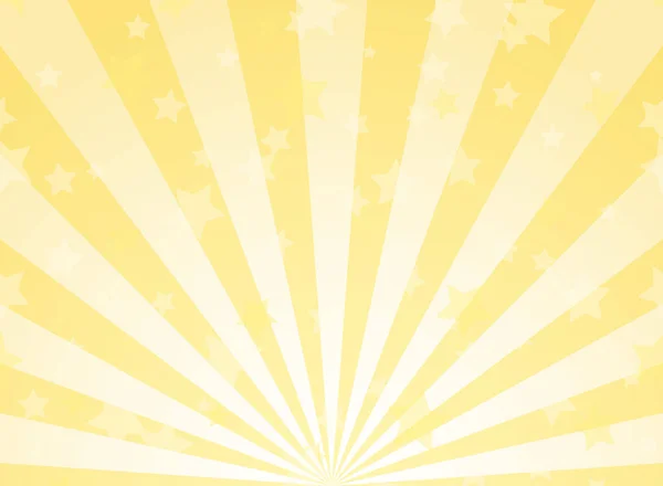 Fondo Horizontal Luz Solar Color Amarillo Dorado Revienta Fondo Con — Vector de stock