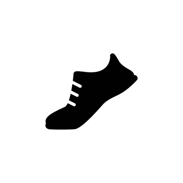 Sneakers Trainers Silhouette Icon Running Shoes Jogging Shoes Sport Footwear — Stock Vector