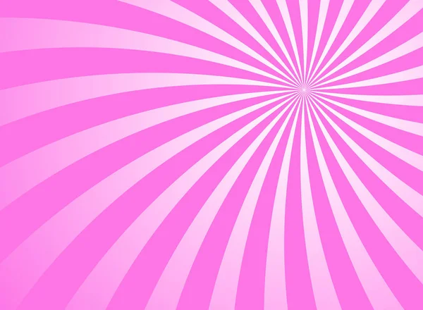 Lumière Soleil Tourbillonne Rayons Fond Large Rose Papier Peint Spirale — Image vectorielle