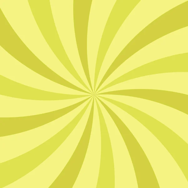 Sunlight Horizontal Spiral Background Green Color Burst Wallpaper Vector Illustration — Stock Vector