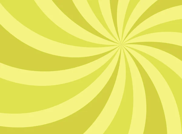 Sunlight Retro Vertical Spiral Background Sage Green Color Burst Background — Stock Vector