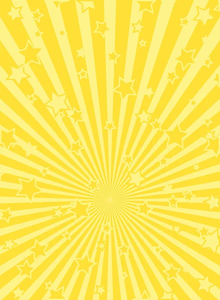 Fondo Vertical Luz Solar Color Amarillo Dorado Irrumpió Fondo Con — Vector de stock