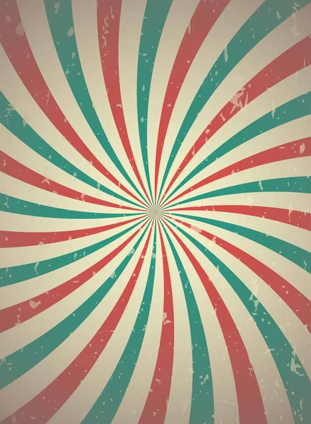 Lumière Soleil Fond Grunge Spirale Rétro Bleu Rouge Couleur Fond — Image vectorielle