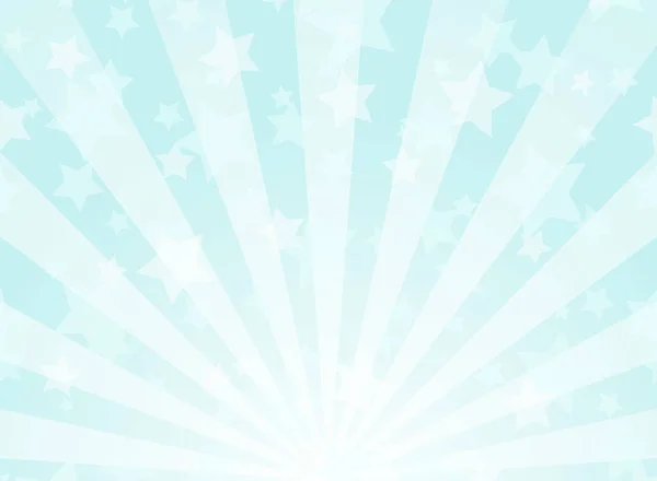 Horizontaler Hintergrund Des Sonnenlichts Puderblaue Farbe Platzte Hintergrund Mit Leuchtenden — Stockvektor
