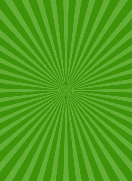 Sunlight Wide Background Green Color Burst Background Vector Illustration Sun — Stock Vector