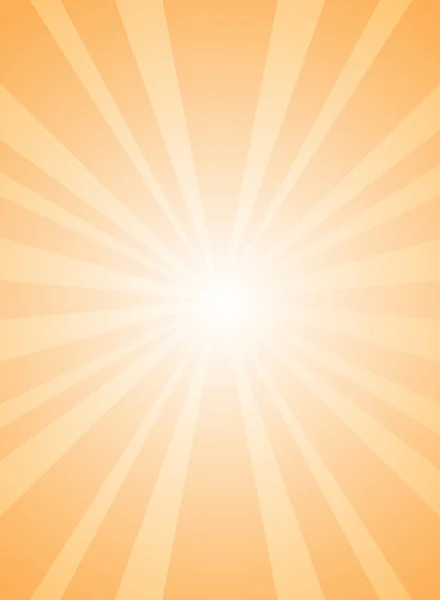 Güneş Işınları Arka Planda Parlıyor Turuncu Renk Patlaması Arka Planı — Stok Vektör