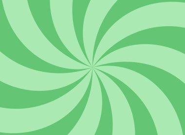 Güneş ışığı dikey spiral arka plan. Adaçayı yeşili patlak arka plan. Vektör çizimi. Güneş ışını arka planı. Eski kağıt çevirme. Klasik poster, afiş.