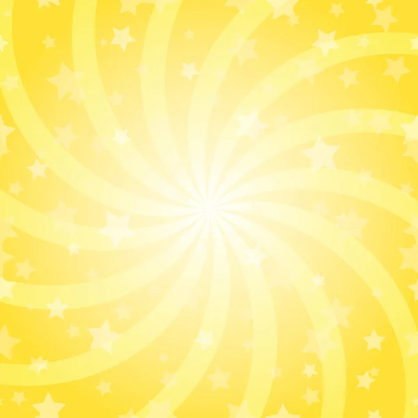 Luz Solar Espiral Horizontal Fondo Color Naranja Estalló Fondo Con — Vector de stock