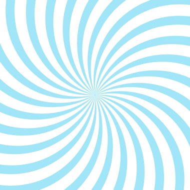 Güneş ışığı spiral ışınları arka plan. toz mavisi renk patlaması arka planı. Parlak gökyüzü çizimi. Güneş ışını güneş patlaması duvar kağıdı. Retro girdap arka planı. Eski poster ya da pankart