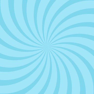 Güneş ışığı spiral ışınları arka plan. toz mavisi renk patlaması arka planı. Parlak gökyüzü çizimi. Güneş ışını güneş patlaması duvar kağıdı. Retro girdap arka planı. Eski poster ya da pankart