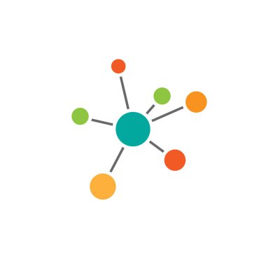 İnbot ağ bağlantı simgesi beyaza izole edildi. Teknik veya teknoloji logosu. Sunucu veya merkezi veritabanı düğmesi. Sistem bağları sembolü. Bağlı topluluklar, ortaklıklar, ofisler