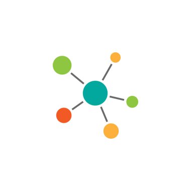 İnbot ağ bağlantı simgesi beyaza izole edildi. Teknik veya teknoloji logosu. Sunucu veya merkezi veritabanı düğmesi. Sistem bağları sembolü. Bağlı topluluklar, ortaklıklar, ofisler