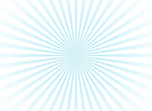 Güneş ışığı geniş yatay arkaplan. Mavi renk arka plan patlaması. Fantezi Vektörü illüstrasyonu. Sihirli Güneş ışınları güneş patlaması desenli arka plan. Geçmişe dönük parlak arkaplan.