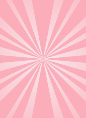 Güneş ışığı dikey arkaplan. Pembe ve sarı arkaplan patlaması. Vektör çizimi. Güneş ışını güneş patlaması desenli arka plan. Retro sirk arka planı. yıldız patlaması duvar kağıdı, poster, pankart