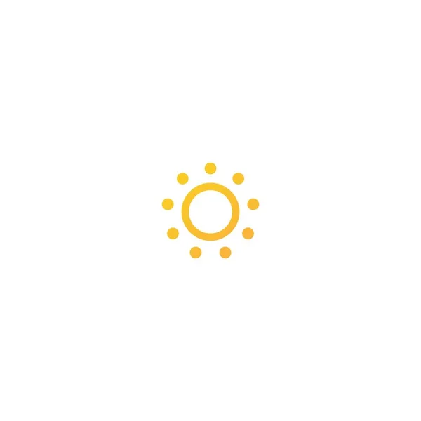 Jasné Horké Slunce Nebo Hořící Ikona Slunečnice Izolovaný Bílém Horké — Stockový vektor