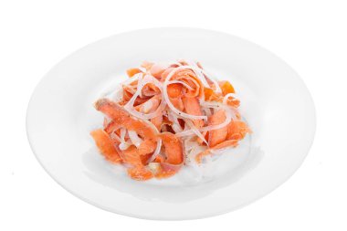 Soğuk meze önce alkol, gıda beyaz izole.