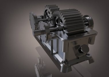 Bir gri gümüş Redüktör