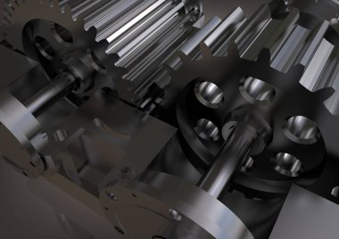 Bir gri gümüş Redüktör