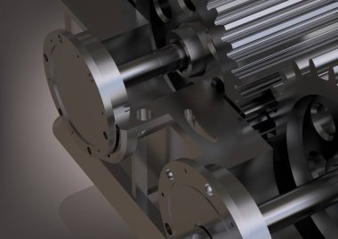 Bir gri gümüş Redüktör