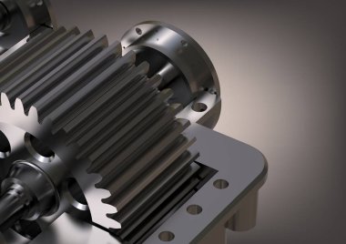 Bir gri gümüş Redüktör