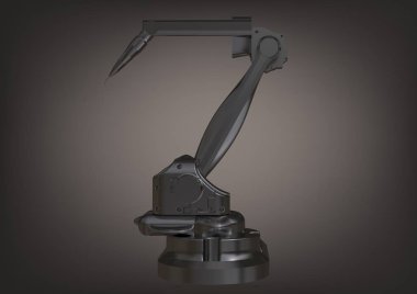 Bir gri simli Kaynak robotu