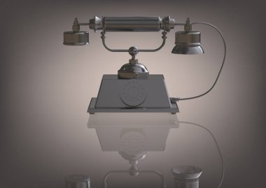 Bir gri simli telefon