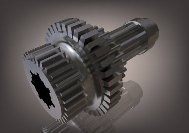 Bir gri gümüş bir karikatür