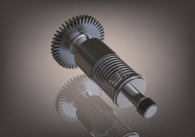 Bir gri gümüş bir karikatür