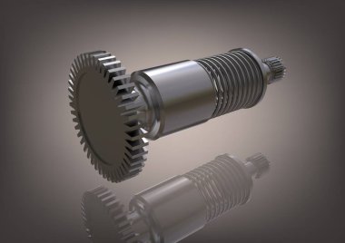 Bir gri gümüş bir karikatür