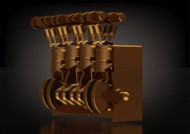 Siyah altın otomatik motor