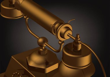 Bir siyah altın telefon