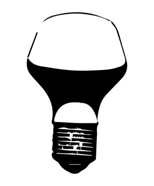 3 boyutlu model beyaz lamba