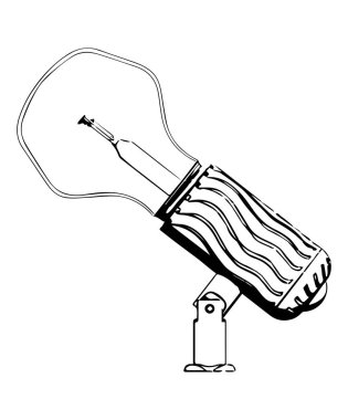 3 boyutlu model beyaz lamba