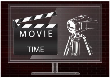 Fotoğraf makinesi ve film Klaket