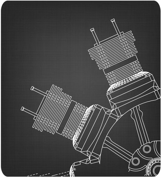 Műszaki mintát egy szürke — Stock Vector