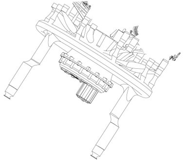 Bir beyaz yıldız tipi motor