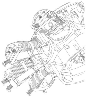 Bir beyaz sökülüp yıldız tipi motor