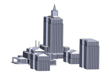 Gri binaların çerçevesi