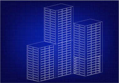 Beyaz gelecekçi gökdelenler