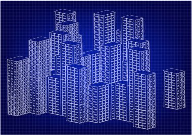 Beyaz gelecekçi gökdelenler