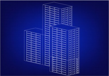 Beyaz gelecekçi gökdelenler