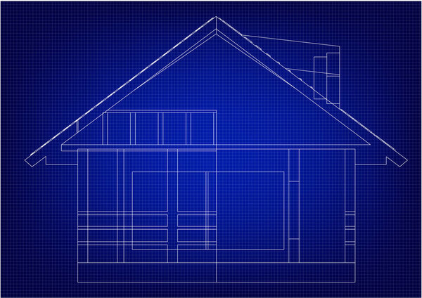 Белый каркас дома
