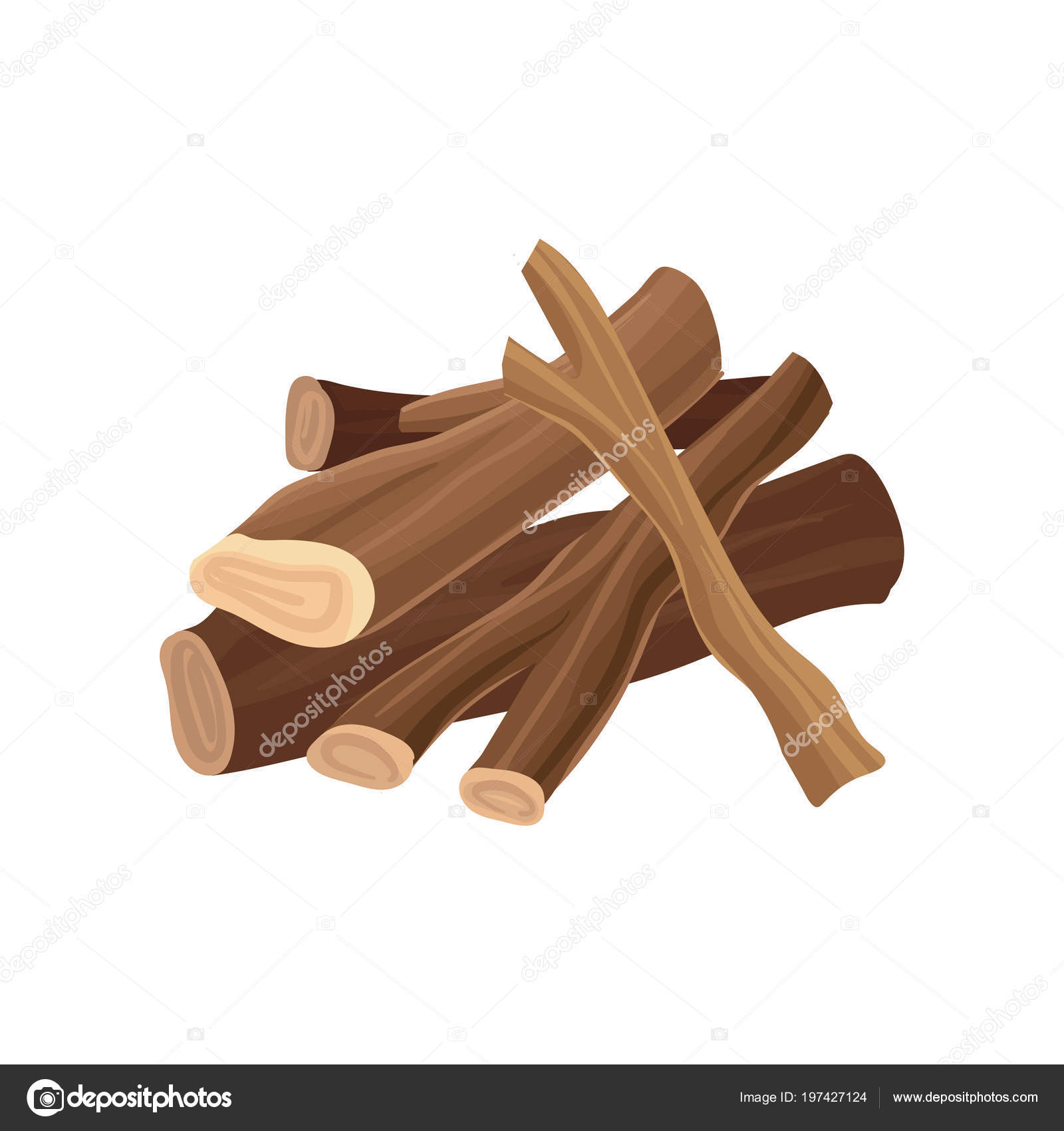 Pila de leña. Troncos secos para fogata. Industria de producción de