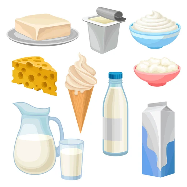 Milk and farm products — Stock Vector © Lumumba #4695893