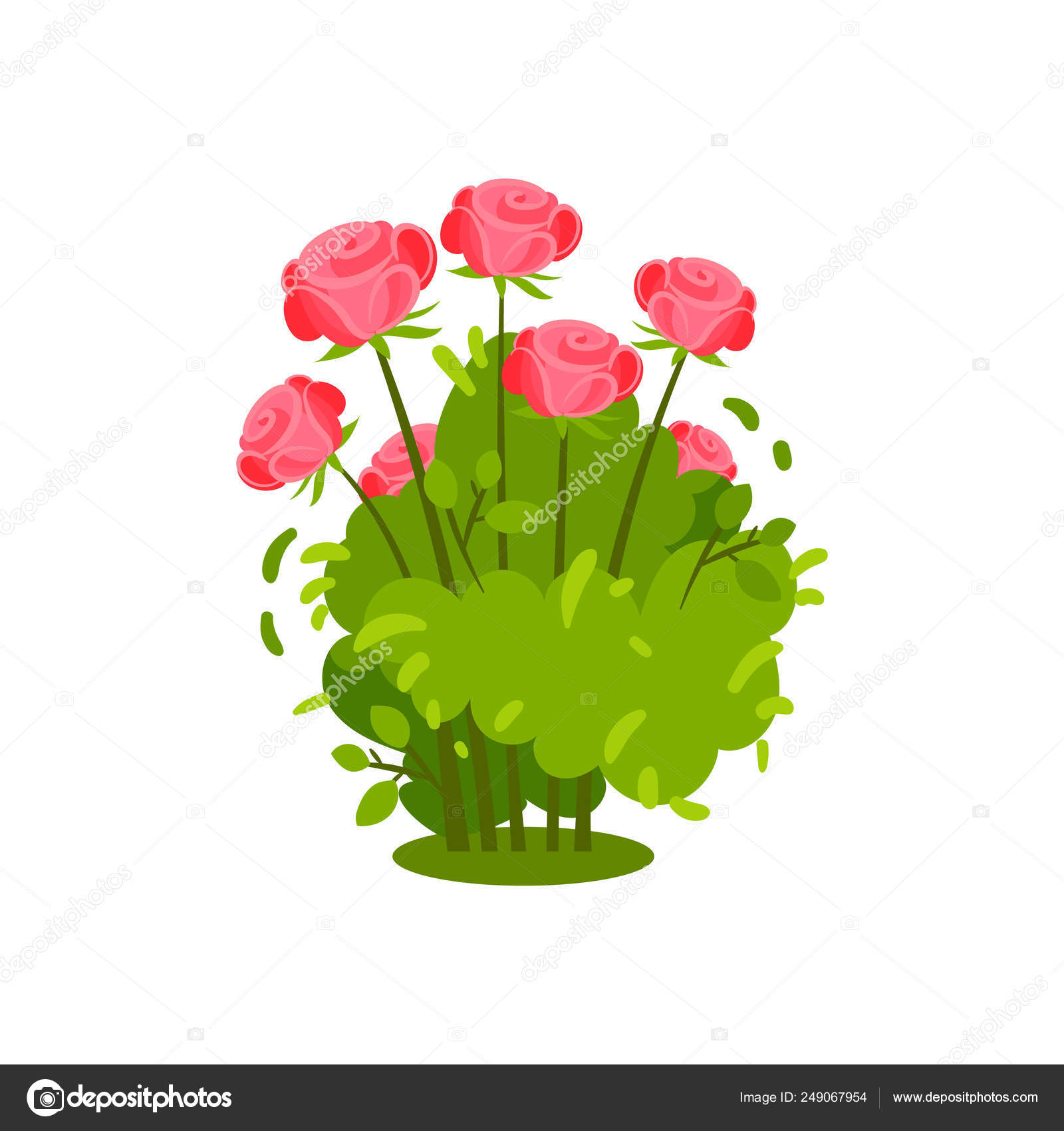 美しい明るいピンクのバラと小さな緑のブッシュ 草花 庭の花 自然の要素 平面ベクトルのアイコン ストックベクター C Happypictures 美しい明るいピンクのバラと小さな緑のブッシュ 草花 庭の花 自然の要素 平面ベクトルのアイコン ストックベクター C Happypictures