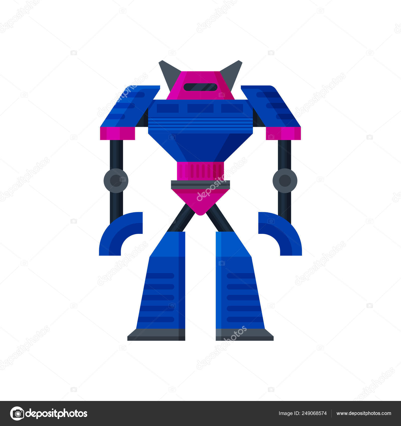 blue and white transformer