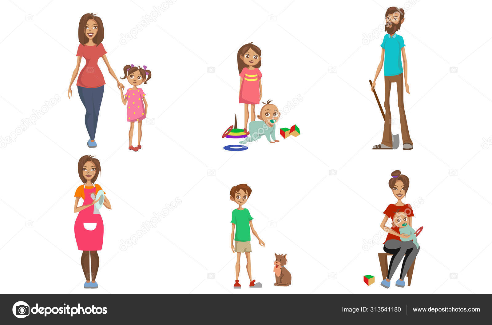 Mama Papa Vectores Graficos Imagenes Vectoriales Depositphotos