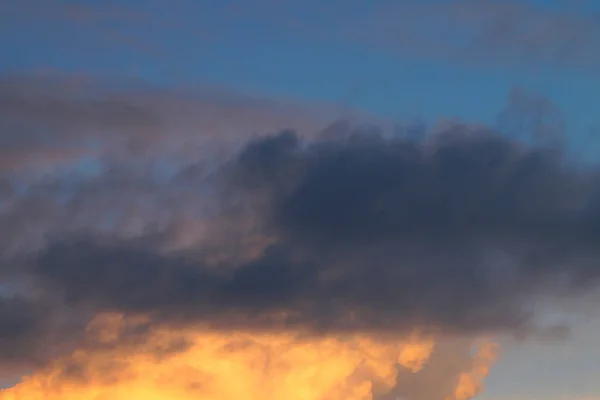 Stora Vita Cumulus Moln Blå Himmel För Bakgrund Eller Ekologi — Stockfoto