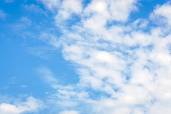 White clouds on blue sky background — Stock Photo, Image