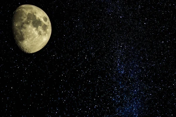 별이 총 총 한 하늘의 달 — 스톡 사진